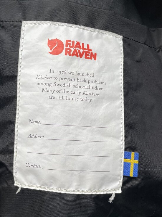 Fjallraven Kanken 23510 Flat Black Backpack Small Book Bag main image 8